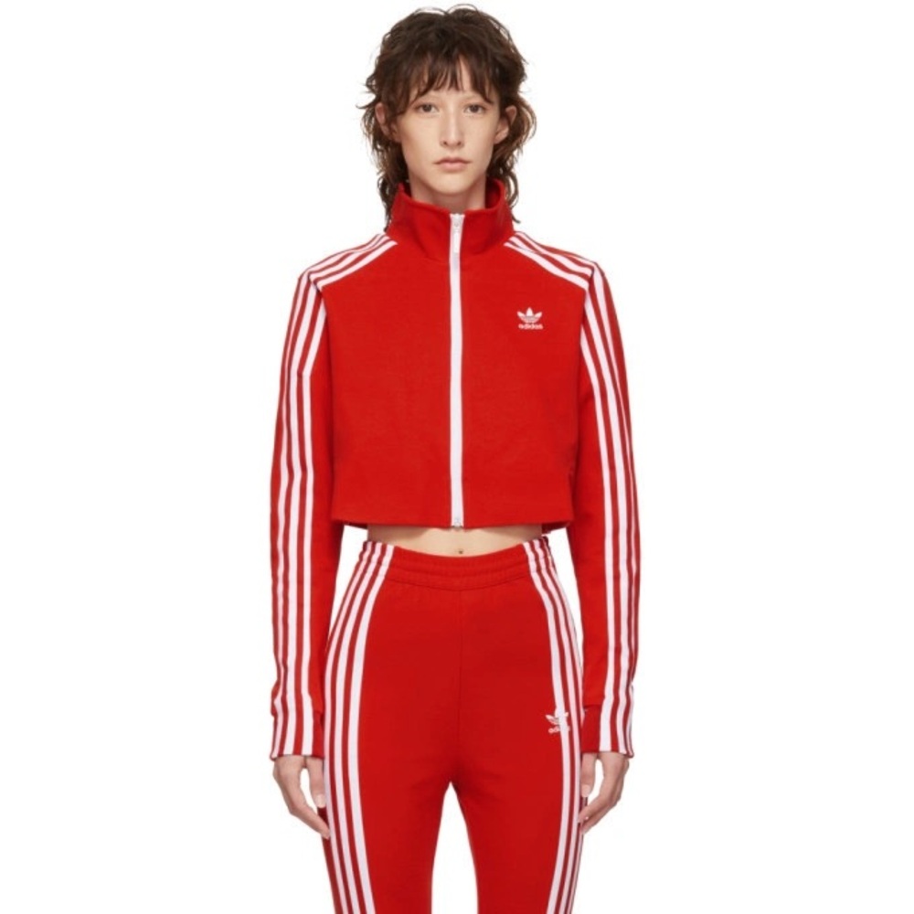 Adidas Women's Red Track Jacket